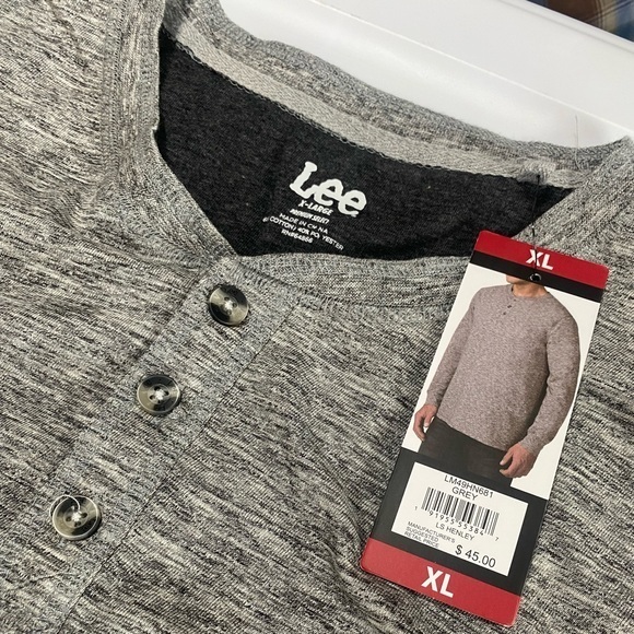 Lee‎ Comfort Henley long sleeve pullover shirt - Picture 5 of 7